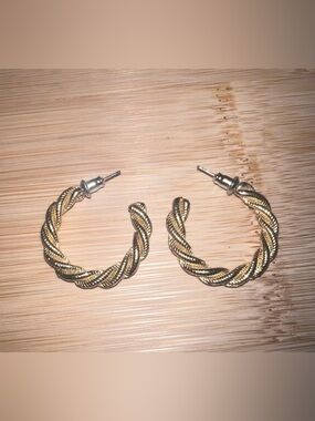 Vintage Gold Hoop Earrings